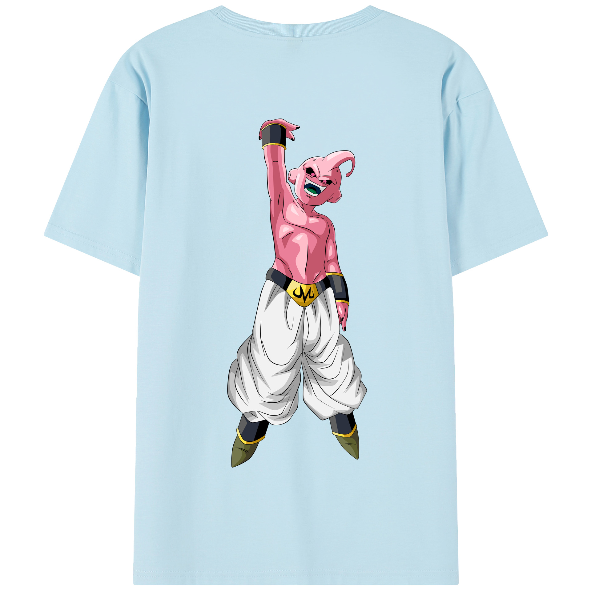 （画像用） ドラゴンボール 魔人ブウ DRAGON BALL Majin Buu 綿100％半袖Tシャツ（背面プリント）